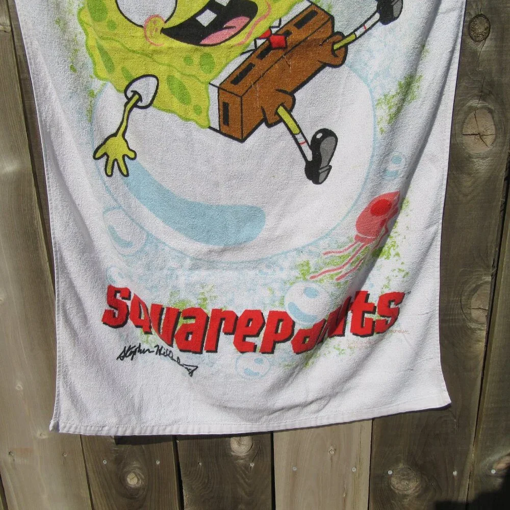 Vintage 2002 Nickelodeon Spongebob Squarepants Patrick Beach Towel
